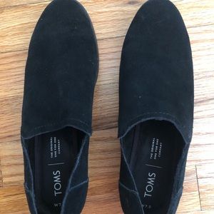 TOMS Women's Black Suede Shoes